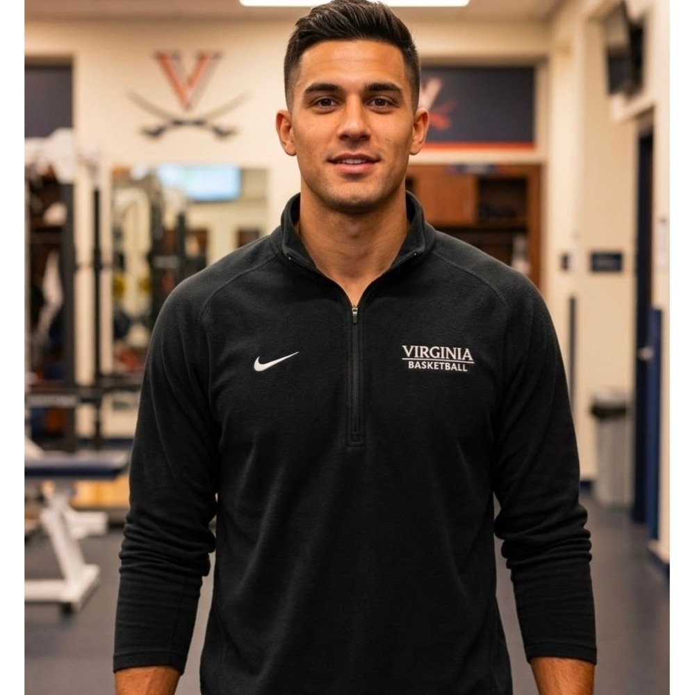 Nike Team Virginia UVA Cavaliers Basketball Fleece Quarter Zip Pullover Mens XXL